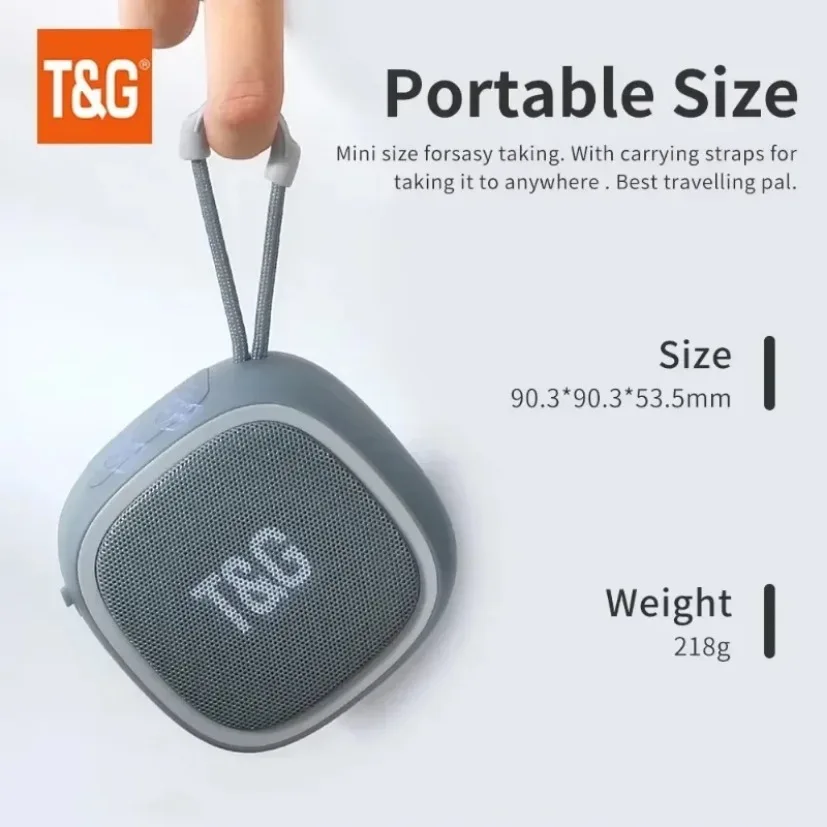Bluetooth Speaker Waterproof - Przenośny głośnik Bluetooth TG659 T&G do