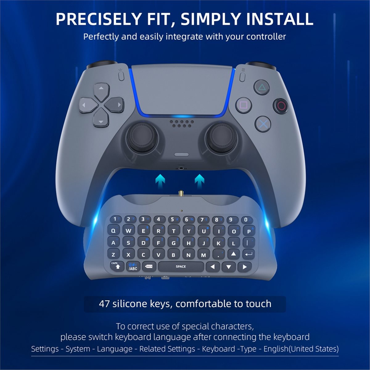 Wireless Keyboard Mini - Dobrej jakości bezprzewodowa klawiatura gamingowa 3.5mm