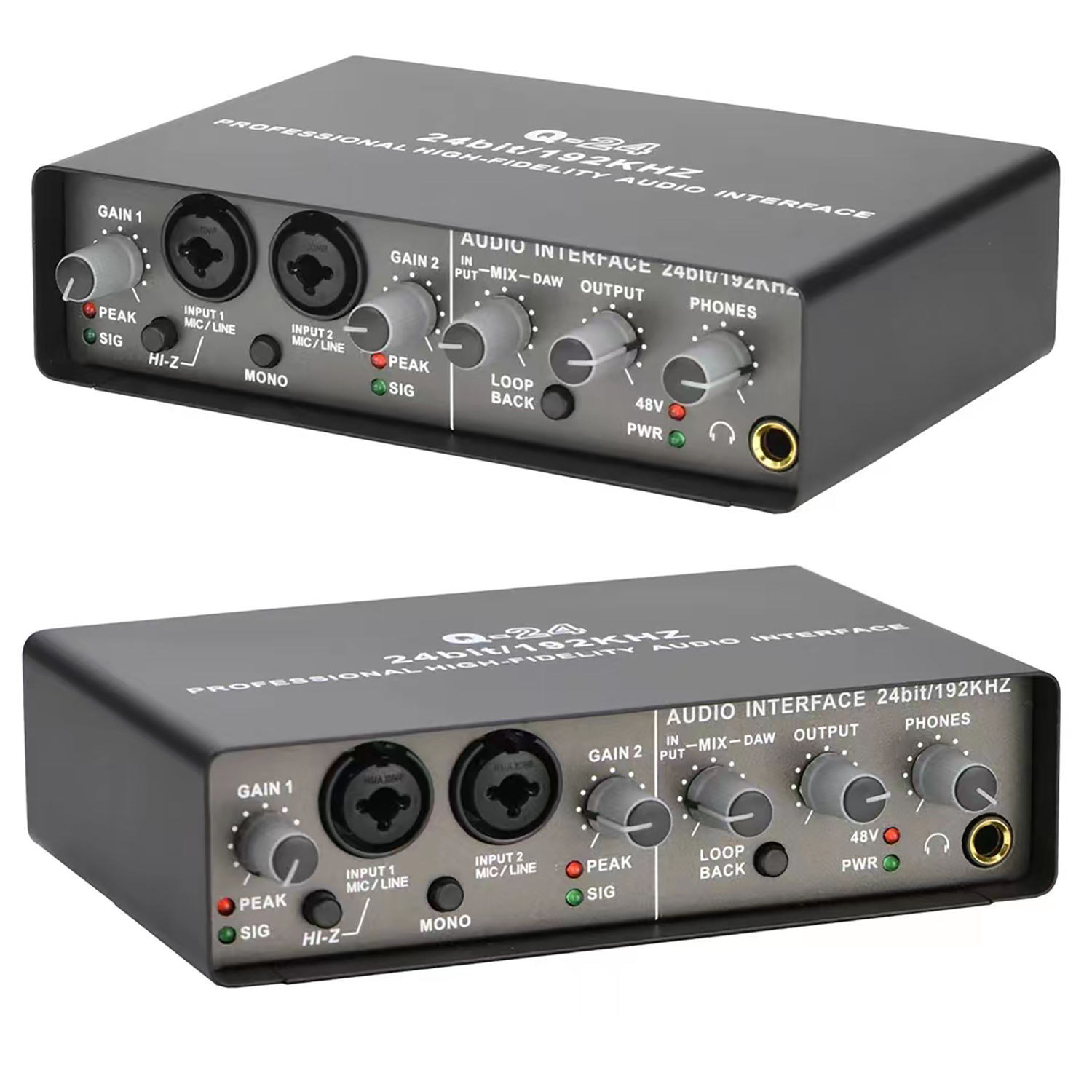 Usb Sound Card External - Profesjonalny interfejs audio USB 6.35 XLR,