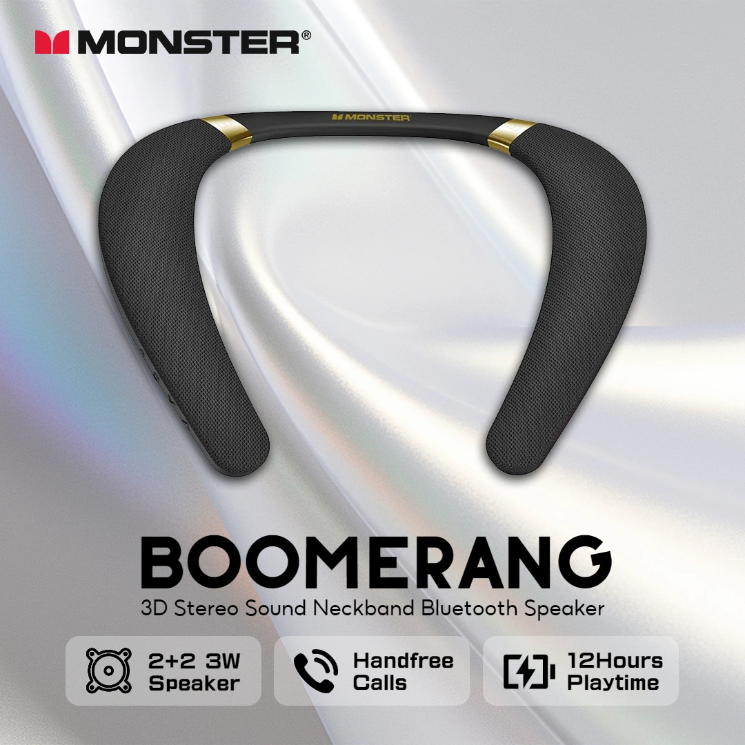 Bluetooth Speaker Waterproof - Nowy głośnik Bluetooth Monster Boomerang do