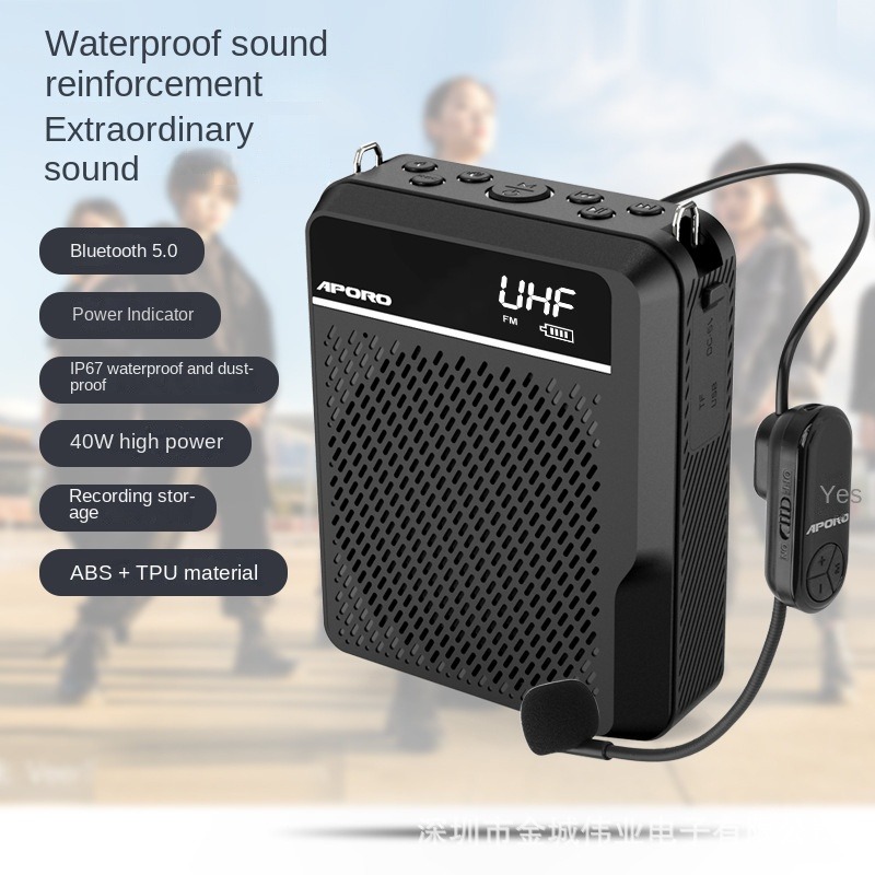 Bluetooth Speaker Waterproof - APORO T28 Wodoodporny i pyłoszczelny głośnik