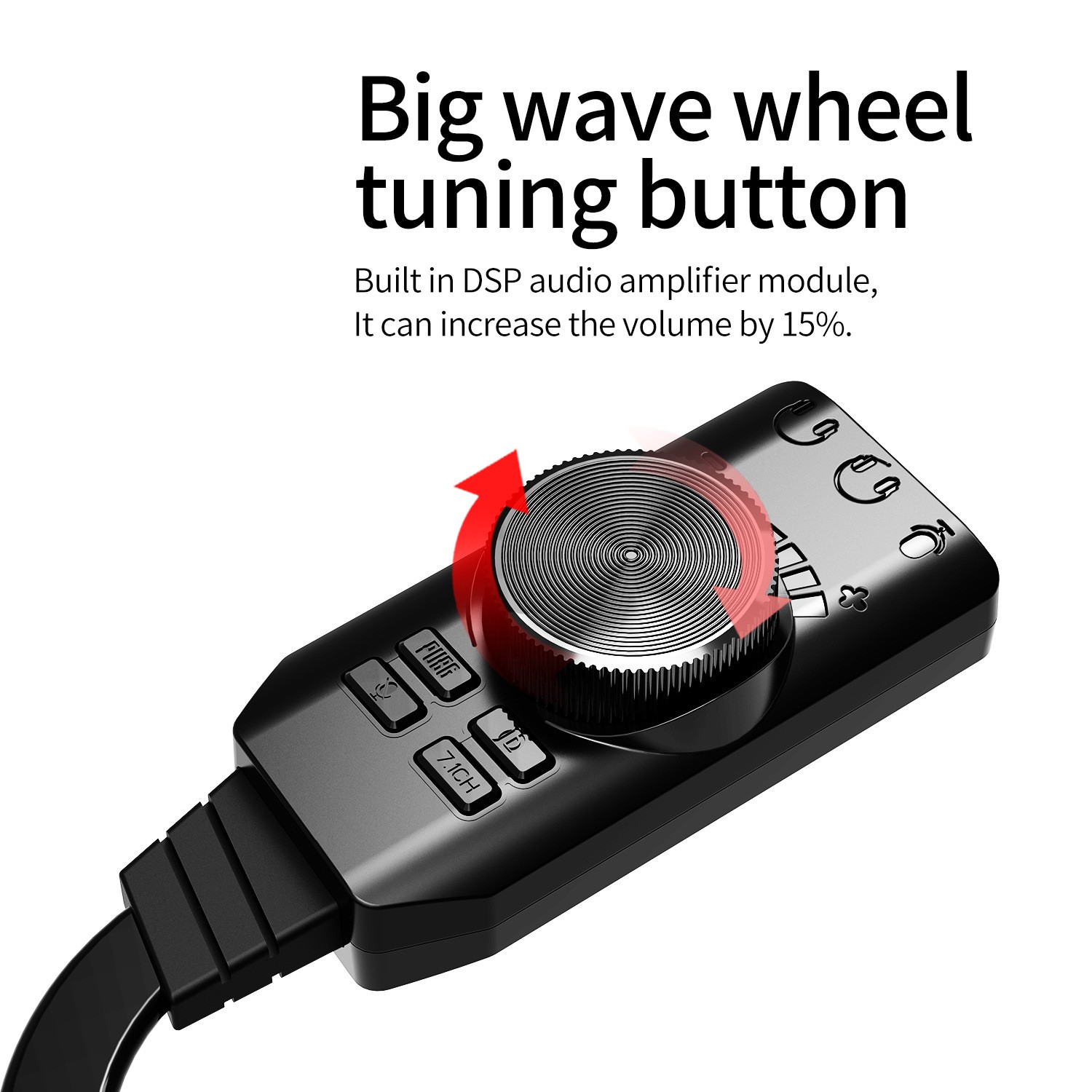 Usb Sound Card External - Adapter karty dźwiękowej GS3 7.1 kanałowy,