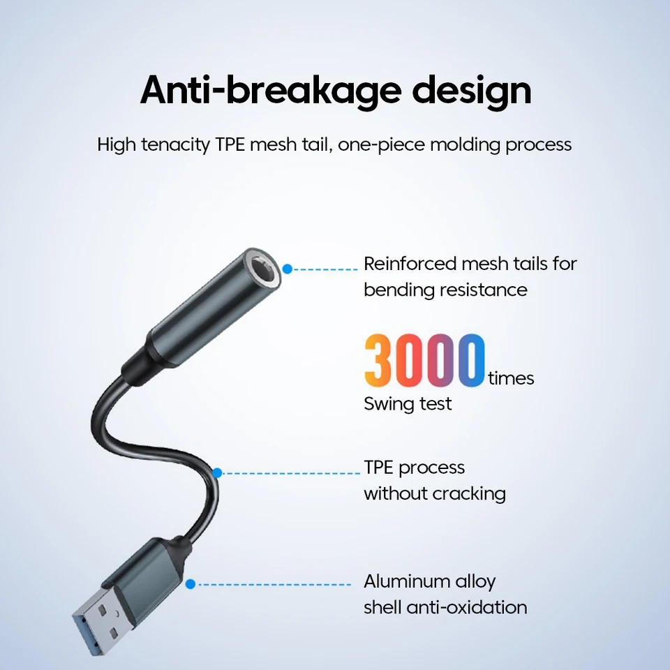 Usb Sound Card External - Adapter audio HiFi USB na 3.5mm,