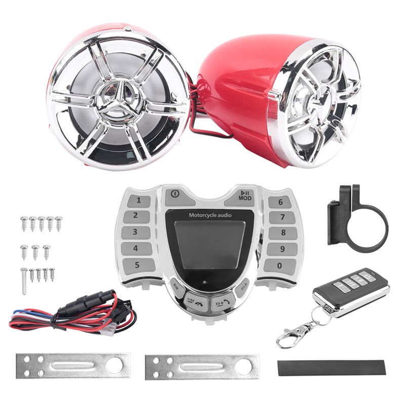 Bluetooth Speaker Waterproof - Motocyklowe głośniki audio stereo, bezprzewodowy odtwarzacz