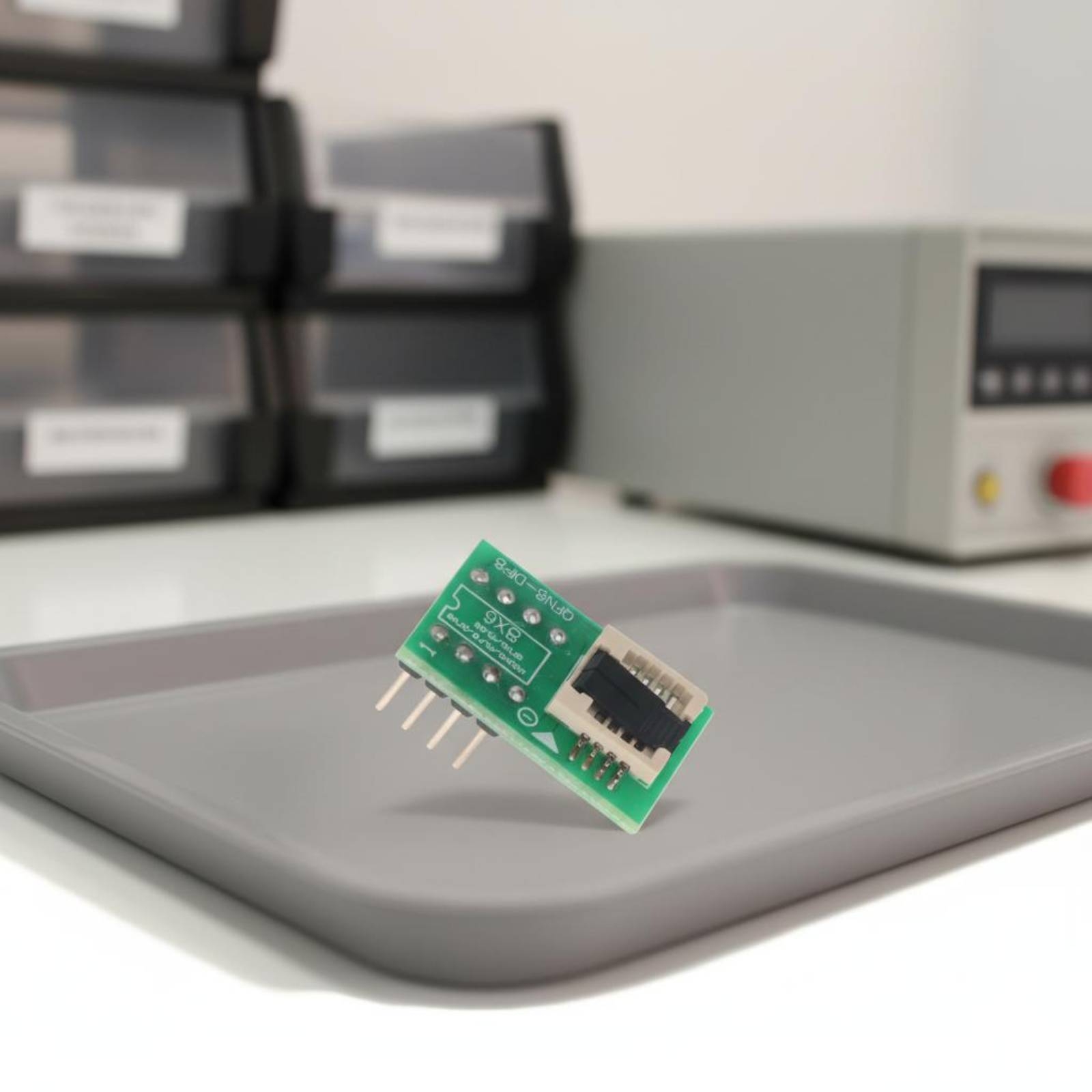 Gniazdo testowe QFN8 z zawiasa – Electronics & Gadgets Starting With D recenzja i cena