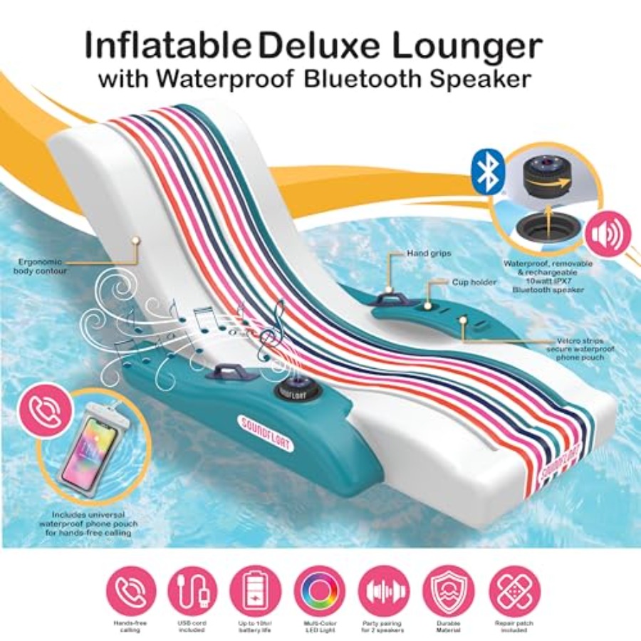 Nadmuchiwane leżaki do basenu  – Bluetooth Speaker Waterproof recenzja i cena