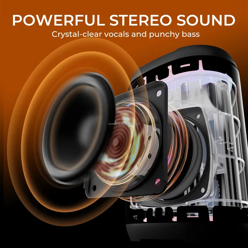W-KING D110 RGB Bezprzewodowy  – Bluetooth Speaker Waterproof recenzja i cena
