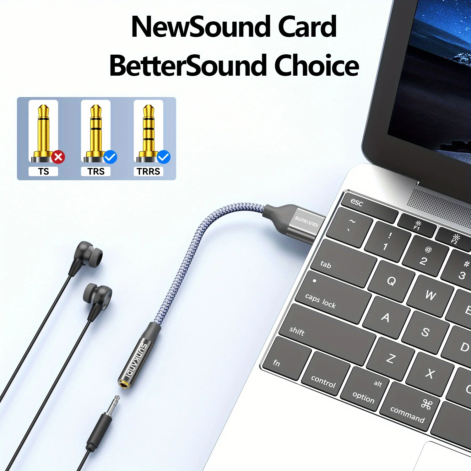 SUNKANDI Adapter USB na gniazd – Usb Sound Card External recenzja i cena
